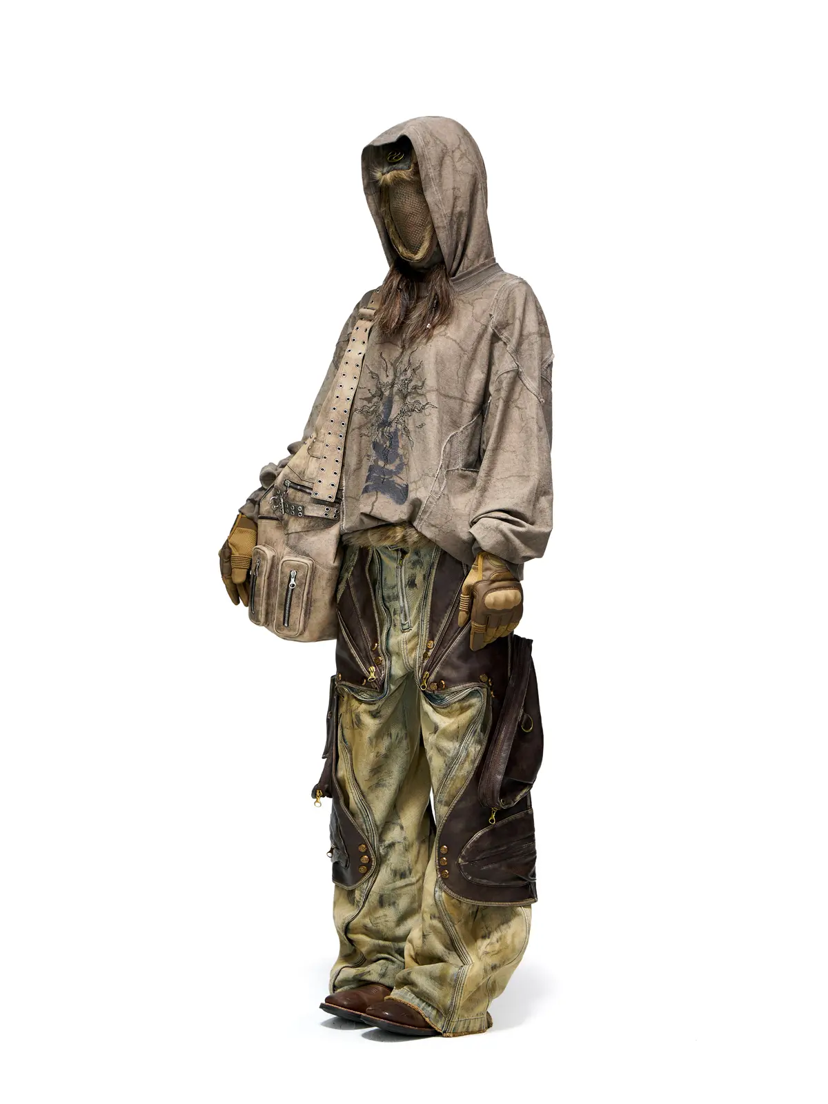 Vintage Sun Totem Distressed Hoodies - Image 14