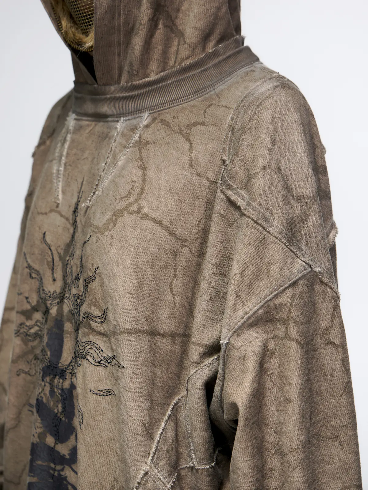 Vintage Sun Totem Distressed Hoodies - Image 6
